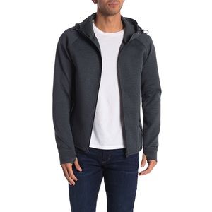 ROBERT BARAKETT Samson Space Dye Zip Front Hoodie